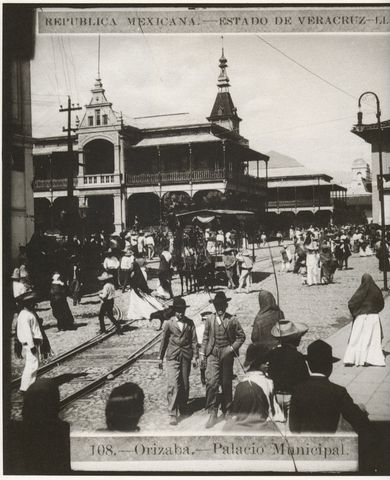 Palacio de Hierro 1895 Aun el tranvia Funcionaba. Orizaba.
